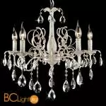 Люстра Eurosvet Kiva 3113/5 белый с золотом/прозрачный хрусталь Strotskis