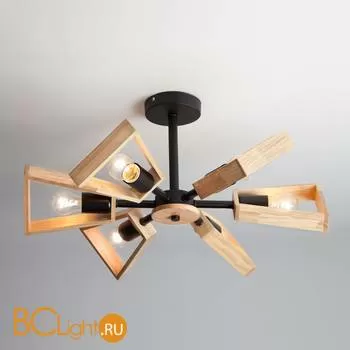 Потолочная люстра Eurosvet Klark 70056/6 черный - Фото 2