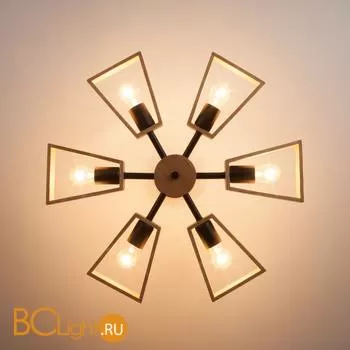 Потолочная люстра Eurosvet Klark 70056/6 черный - Фото 4