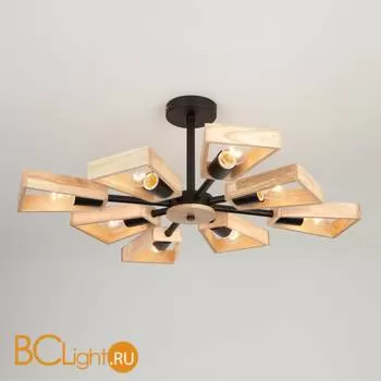 Потолочная люстра Eurosvet Klark 70056/8 черный - Фото 0