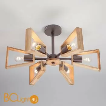 Потолочная люстра Eurosvet Klark 70056/6 кофе - Фото 1