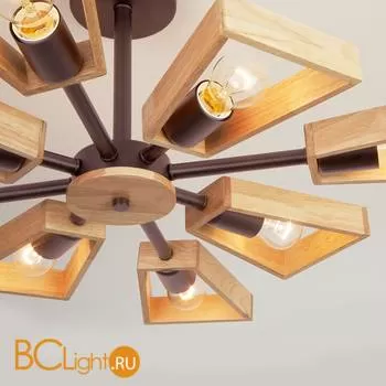 Потолочная люстра Eurosvet Klark 70056/8 кофе - Фото 1