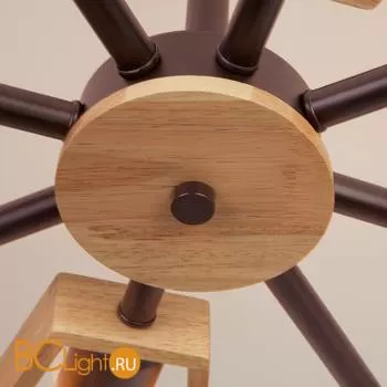 Потолочная люстра Eurosvet Klark 70056/8 кофе - Фото 0