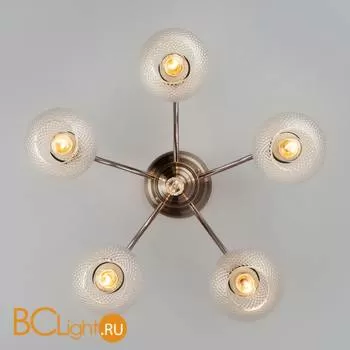 Потолочная люстра Eurosvet Kristin 30139/5 античная бронза - Фото 2