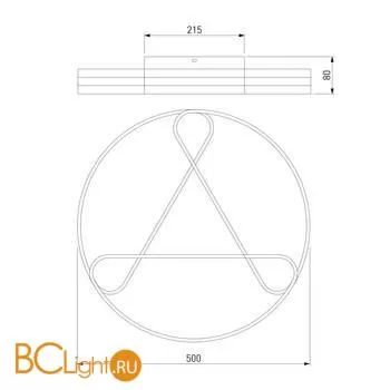 Потолочный светильник Eurosvet Kristo 90232/3 хром - Фото 1