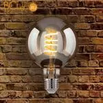 Лампа Eurosvet Classic FD 8W 3300K E27 (G95 спираль тонированный) 8W - Фото 0