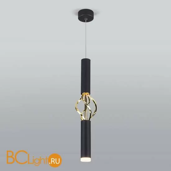 Подвесной светильник Eurosvet Lance 50191/1 LED черный / золото