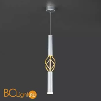 Подвесной светильник Eurosvet Lance 50191/1 LED серебро / золото - Фото 1