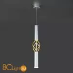 Подвесной светильник Eurosvet Lance 50191/1 LED серебро / золото - Фото 1