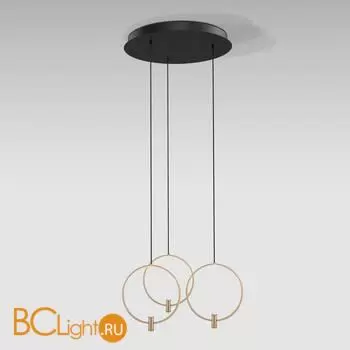 Подвесной светильник Eurosvet Layla new 50257/3 LED черный/ латунь a065629