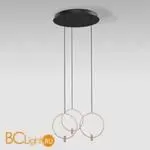 Подвесной светильник Eurosvet Layla new 50257/3 LED черный/ латунь a065629