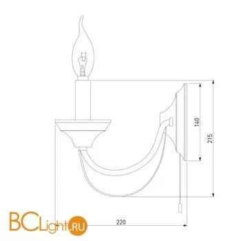 Бра Eurosvet Lazzaro 60098/2 хром a056589 - Фото 1
