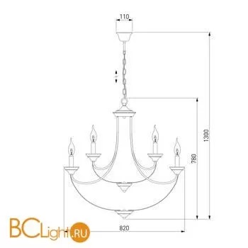 Люстра Eurosvet Lazzaro 60098/9 хром a056592 - Фото 2