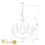 Люстра Eurosvet Lazzaro 60098/9 хром a056592 - Фото 2