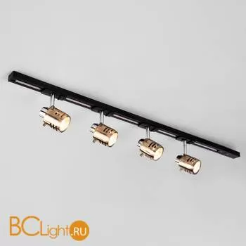 Трековый светильник Eurosvet Leonardo 20076/4 хром/античная бронза - Фото 0