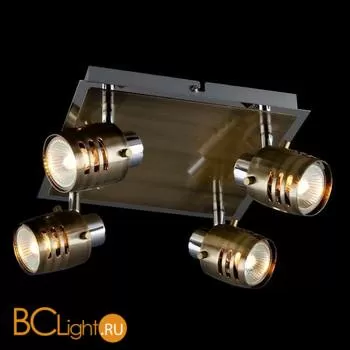 Потолочная люстра Eurosvet Леонардо 23463/4 хром/античная бронза