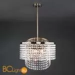 Подвесной светильник Eurosvet Leoni 10090/5 античная бронза/прозрачный хрусталь Strotskis