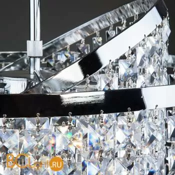 Подвесной светильник Eurosvet Leoni 10090/5 хром/прозрачный хрусталь Strotskis - Фото 1