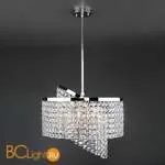 Подвесной светильник Eurosvet Leoni 10090/5 хром/прозрачный хрусталь Strotskis