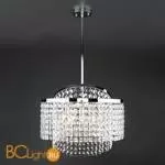 Подвесной светильник Eurosvet Leoni 10090/5 хром/прозрачный хрусталь Strotskis - Фото 0