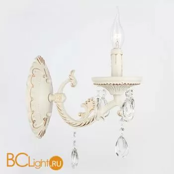 Бра Eurosvet Lia 3585/1 белый/прозрачный хрусталь Strotskis