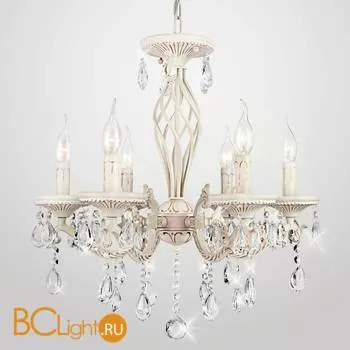 Люстра Eurosvet Lia 3585/6 белый/прозрачный хрусталь Strotskis