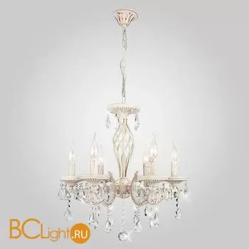 Люстра Eurosvet Lia 3585/6 белый/прозрачный хрусталь Strotskis - Фото 0