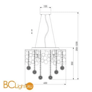 Люстра Eurosvet Lianna 10123/6 золото - Фото 4
