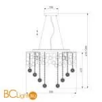 Люстра Eurosvet Lianna 10123/8 золото - Фото 4