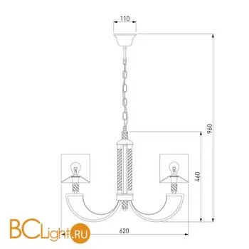 Люстра Eurosvet Licata 60099/6 серебро - Фото 3