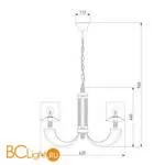 Люстра Eurosvet Licata 60099/6 серебро - Фото 3