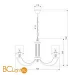 Люстра Eurosvet Licata 60099/8 серебро - Фото 1