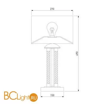Настольная лампа Eurosvet Licata 01073/1 серебро - Фото 2