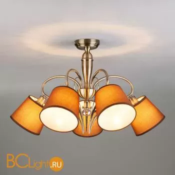 Потолочная люстра Eurosvet Lilly 60074/5 античная бронза - Фото 0