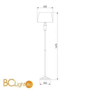 Торшер Eurosvet London 01081/1 белый с золотом - Фото 4