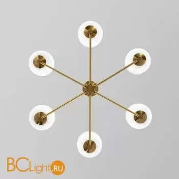 Люстра Eurosvet Loona new 60161/6 латунь a065611 - Фото 2