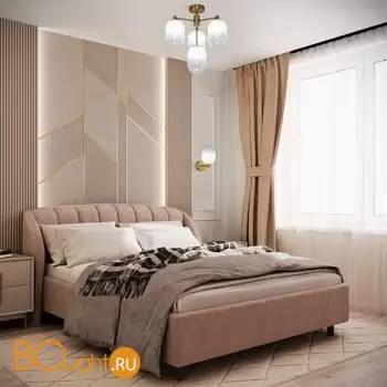 Потолочный светильник Eurosvet Loona new 60161/4 латунь a065612 - Фото 2