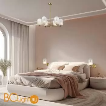 Настенный светильник Eurosvet Loona new 60161 латунь a065615 - Фото 2