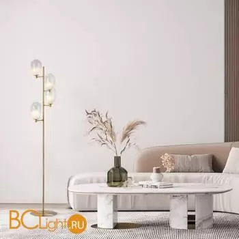 Напольный светильник Eurosvet Loona new 01161/4 латунь a065617 - Фото 1