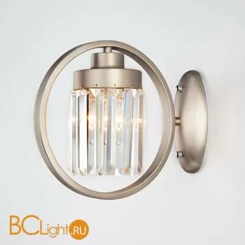 Бра Eurosvet Loraine 10095/1 сатин-никель/прозрачный хрусталь Strotskis