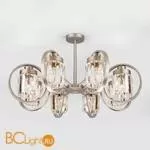 Потолочная люстра Eurosvet Loraine 10095/8 сатин-никель/прозрачный хрусталь Strotskis
