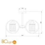 Люстра Eurosvet Loraine 10128/5 сатин-никель - Фото 2