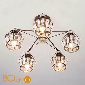 Потолочная люстра Eurosvet Lord 70075/5 черный - Фото 3