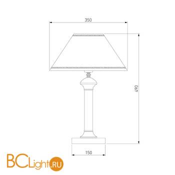 Настольная лампа Eurosvet Lorenzo 60019/1 венге - Схема