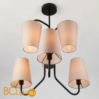 Потолочная люстра Eurosvet Loretta 70060/6 черный - Фото 0