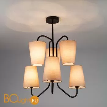 Потолочная люстра Eurosvet Loretta 70060/6 черный - Фото 2