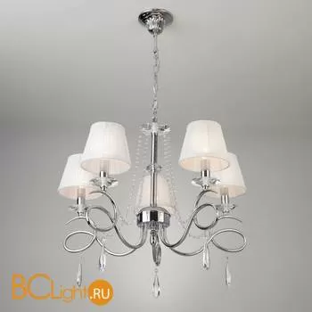 Люстра Eurosvet Loris 10082/5 хром/прозрачный хрусталь Strotskis - Фото 0