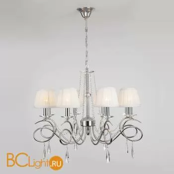 Люстра Eurosvet Loris 10082/8 хром/прозрачный хрусталь Strotskis