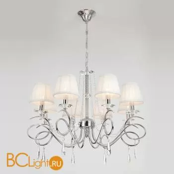 Люстра Eurosvet Loris 10082/8 хром/прозрачный хрусталь Strotskis - Фото 0