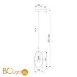 Подвесной светильник Eurosvet Lotus 50222/1 голубой a058969 - Фото 2